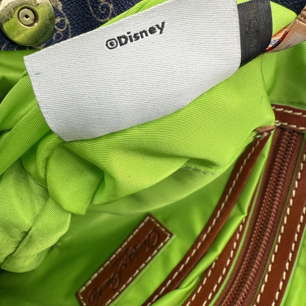 Dooney & Bourke Disney Princess Tiana Satchel Womens Blue Green Dream Big Purse‎